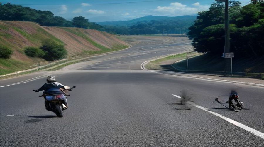 Batida frontal em curva deixa motociclista gravemente ferido em Patos de Minas