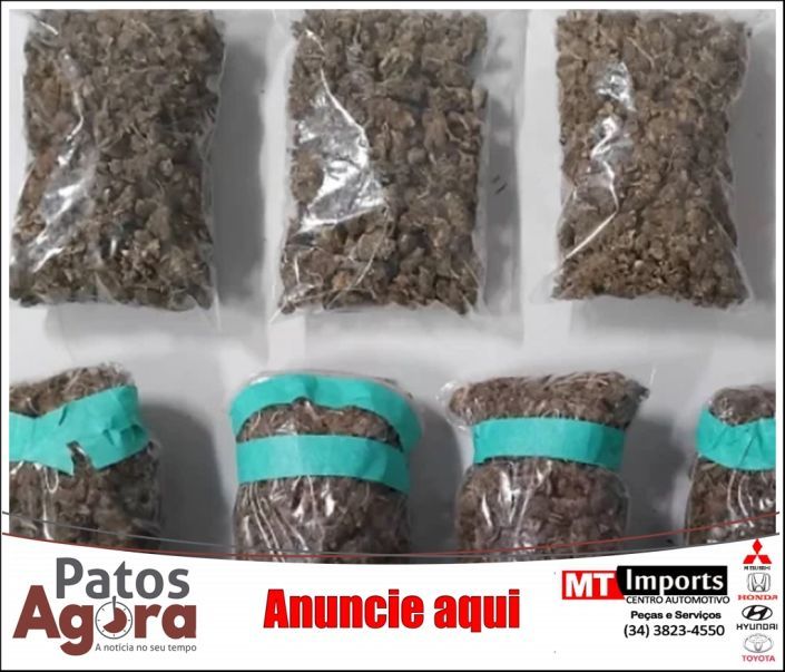 Homem é preso e adolescente apreendido por tráfico de drogas após tentativa de descartar entorpecentes em Patos de Minas